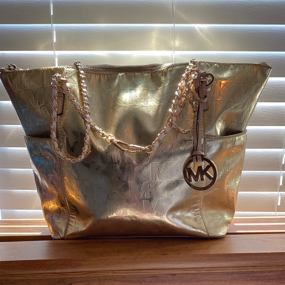 Michael Kors Shimmering Gold Tote